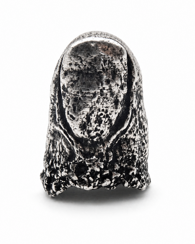 Prothesis Ring Top 925 sterling silver upper phalange ring Exoderme Collection DYSKINESIAA Paris front
