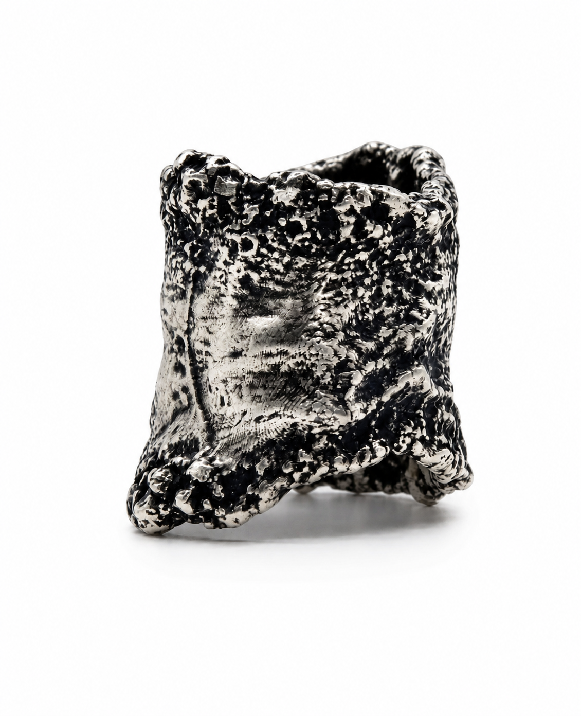 Prothesis Ring Middle 925 silver compact structural finger segment Exoderme Paris atelier detail