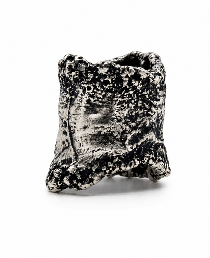 Prothesis Ring Middle 925 silver compact structural finger segment Exoderme Paris atelier detail