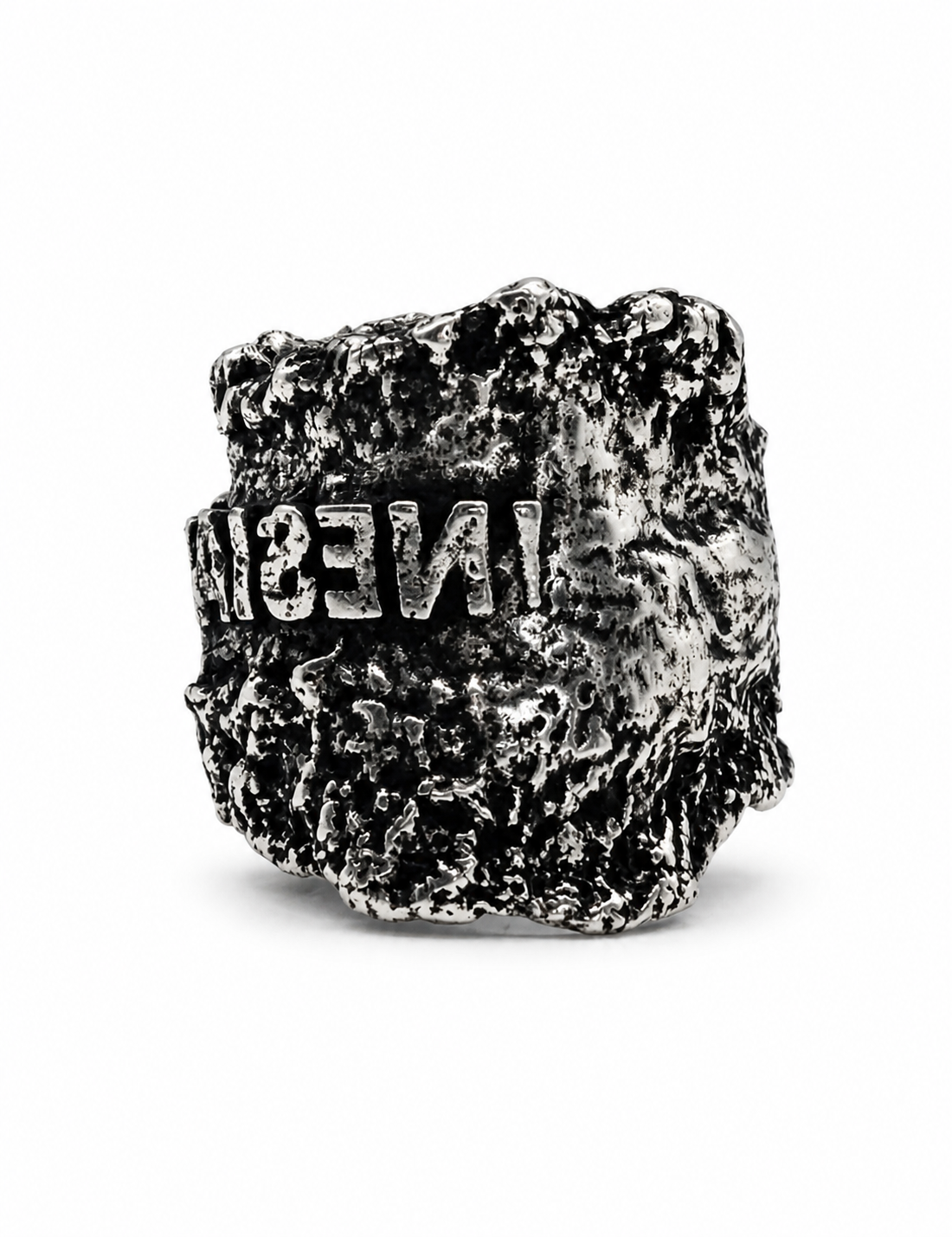 Prothesis Ring Lower 925 silver compact structural finger segment Exoderme Paris atelier detail