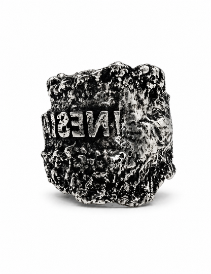 Prothesis Ring Lower 925 silver compact structural finger segment Exoderme Paris atelier detail