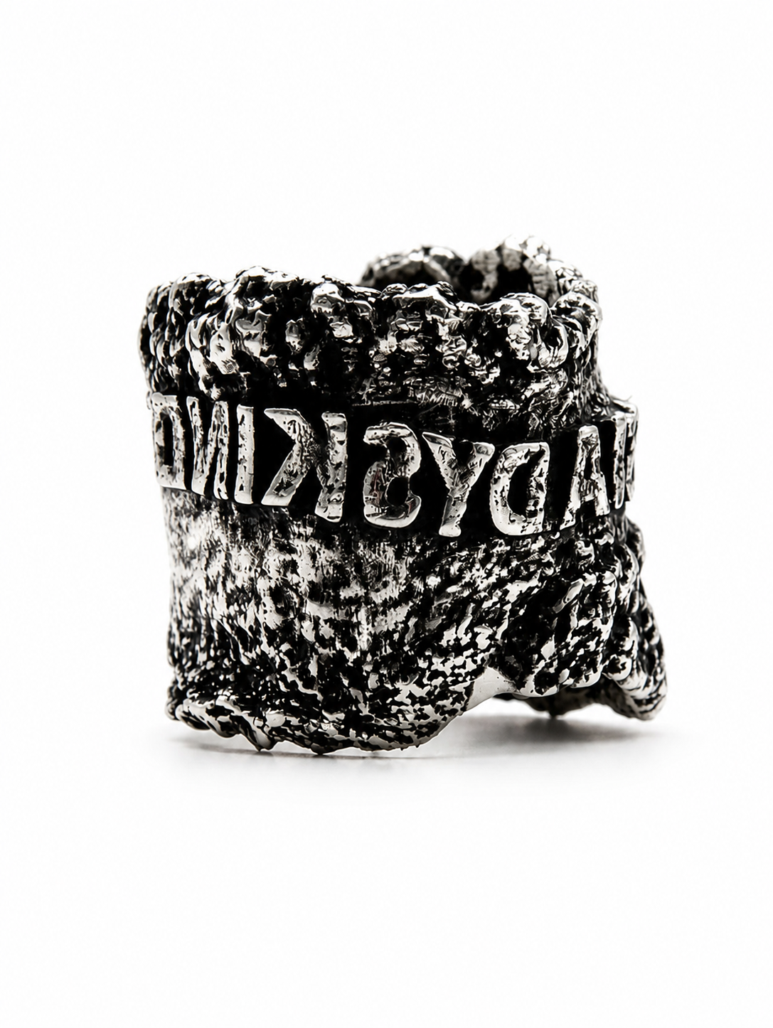 Prothesis Ring 925 sterling silver Exoderme Collection segmented finger structure Paris atelier