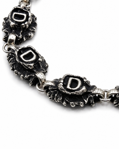 Segment Brace solid silver structural bracelet Exoderme Collection designer Paris hand-finished worn
