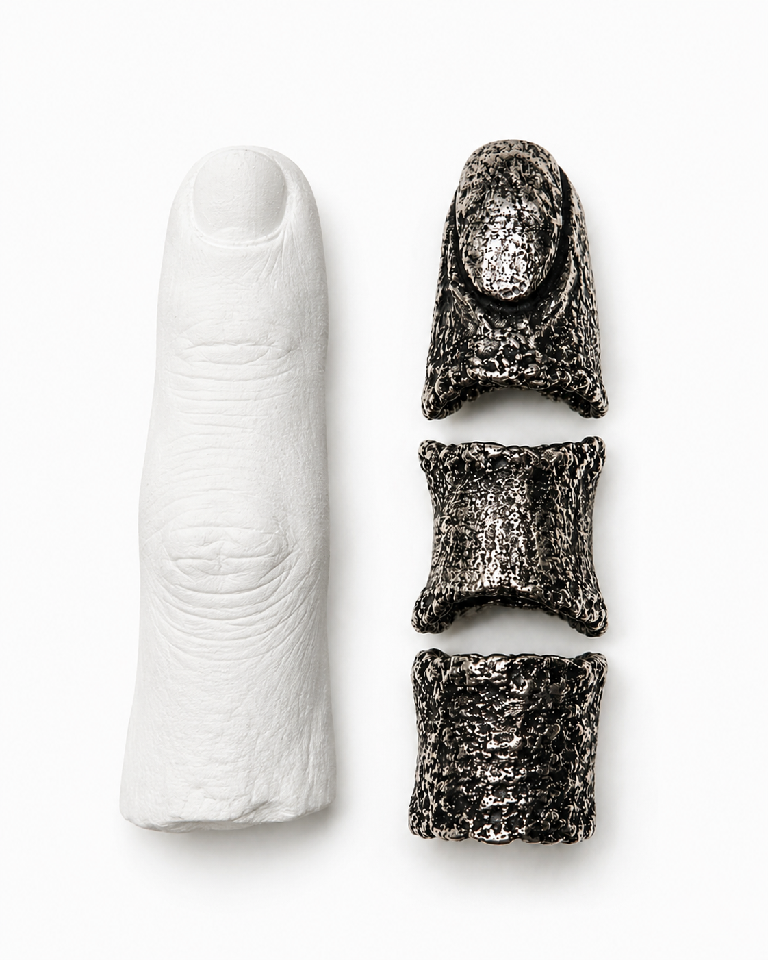DYSKINESIAA Bespoke Finger Impression custom 925 silver ring at-home mould kit Paris atelier
