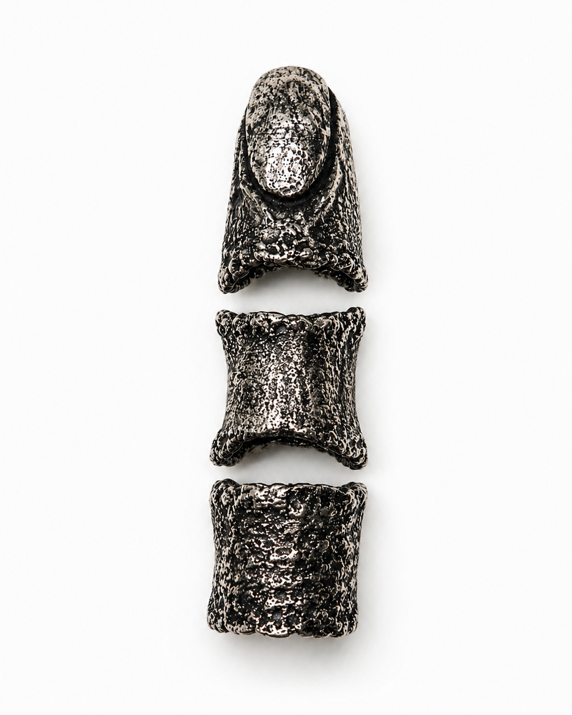 Bespoke 925 sterling silver custom ring made-to-order from finger imprint DYSKINESIAA Paris atelier